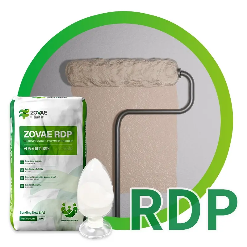 Polvo Rdp Polvo de polímero redispersable Productos químicos Polvo Rdp para adhesivo para azulejos/Masilla de pared/Eifs/Mortero impermeable