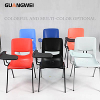 Chaise durable en plastique GUANGWEI empilable pour l'école/salle de classe bureau à domicile et salon meubles modernes utilisation hospitalière