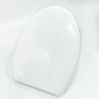 Couvercle de siège de toilette rond en plastique à fermeture douce en forme de O, modèle Hebei Modern European, à dégagement rapide, pour usage hôtelier