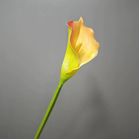 Fleur de calla artificielle PPS de haute qualité, toucher réel, 75 cm, en latex, pour mariage, décoration de table, événements