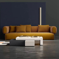 Canapé sectionnel moderne Xinda pour villa arabe, style exécutif, avec un siège en tissu et structure en bois