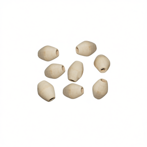 Perline in Legno a Forma di Oliva ILAN 20x14,6 mm, 8 Pezzi per Creazioni di Abbigliamento - Product Image 2