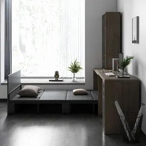 Cama murphy com mesa de escritório, cama de escritório simples com design novo