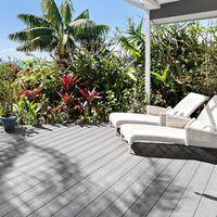 Lame de Terrasse Composite WPC Pleine pour Extérieur, Revêtement de Sol Extérieur