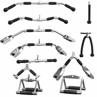 En stock : Accessoire de machine à câble antidérapant en caoutchouc et métal pour triceps press down et lat pulldown, accessoires de gym à domicile pour système de poulies