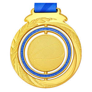 Diseño de Cinta para Medallas de Baloncesto Personalizadas, Medallas en Blanco de Alta Calidad, Medallas Deportivas de Metal Esmaltado - Product Image 1