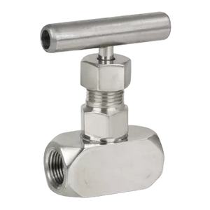 Vanne à aiguille SS316 1/4 pouce NPT 6000 PSI pour les industries pétrolière et gazière - Product Image 1