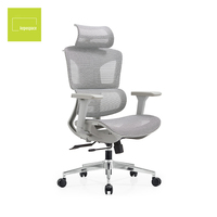 Chaise de bureau ergonomique de luxe moderne pour manager, chaise de direction, chaise de bureau réglable en maille