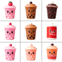 Jouet Squishy en PU à remontée lente, anti-stress, jouet sensoriel en forme de boîte de boisson (Cola, Lait), jouet de décompression, cadeau de fête pour enfants, vente en gros