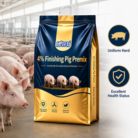 Prémélange à 4 % pour porcs de finition - Formule nutritionnelle complète pour un engraissement rapide et une prise de poids, Service d'alimentation porcine OEM