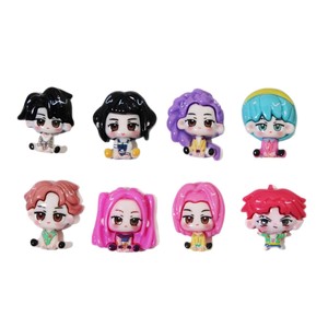 Colgantes de resina de chica mágica con base plana para pegamento cremoso, accesorio DIY para fundas de teléfono, figura femenina de fantasía, material para manualidades - Product Image 6