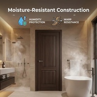 Porte d'entrée en bois de haute qualité, insonorisée, imperméable, isolation thermique pour chambre à coucher, porte extérieure résidentielle