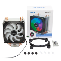 ALSEYE Ventilador Rgb kipas 90mm dengan Disipador Cpu dan casing Pc Aluminio