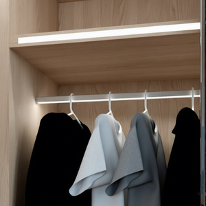 Profilé en aluminium 6063 pour tringle de placard LED, <span class=keywords><strong>rail</strong></span> de suspension robuste pour armoire, canal lumineux à capteur, luminaire linéaire encastré pour armoire - Product Image 2