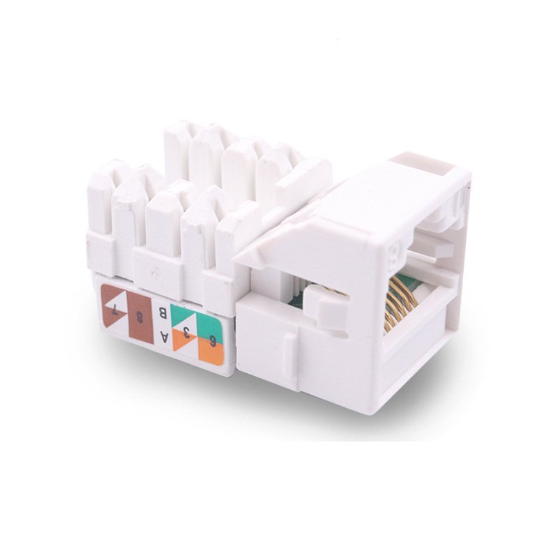 Rj45 Cat6a Cat7 Keystone Jack With Shielded Toolless 8p8c Keystone