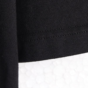 เสื้อยืดโอเวอร์ไซส์สีดำสำหรับผู้ชาย ขายดี สำหรับฤดูร้อน ผ้าเจอร์ซีย์เดี่ยว 180 GSM ผ้าฝ้าย 100% - Product Image 3