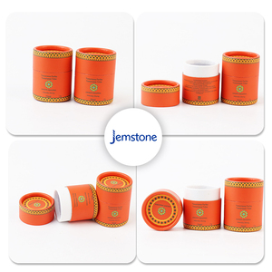 Caja de embalaje de cilindro de materiales seleccionados biodegradables embalaje de tubo de papel personalizado Kraft - Product Image 6