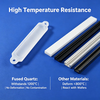 Plaque de quartz mat de haute pureté, perforée sur mesure, pour échantillons de silice, destinée aux fours de diffusion et au traitement des puces semi-conductrices