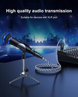 Usine en gros Nylon tressé micro câble XLR haute qualité 3 broches XLR mâle à XLR femelle Audio Microphone haut-parleur câbles Audio