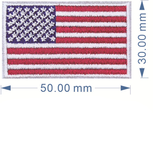Parche Bordado Termoadhesivo con Diseño de Bandera, 5*3cm, para Etiquetas de Equipaje y Decoración de Bolsas - Product Image 4