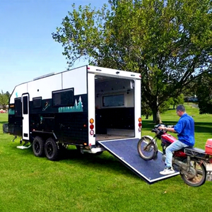 Remolque de Viaje Moderno con Suelo de Vinilo, Autocaravana Todoterreno 4x4, RV Familiar con Ducha para Camping en Venta - Product Image 1