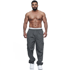Pantalones Cargo Casuales para Hombre de Último Diseño, Impermeables, Transpirables, 100% Poliéster, Cómodos, Elegantes, al Mejor Estilo, al por Mayor - Product Image 1