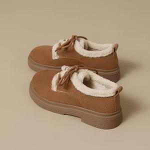 Chaussures Birkenstock classiques en daim à lacets et rembourrées pour l'hiver, bottes en coton pour femmes, bottines courtes - Product Image 4