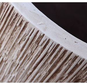 Macetas grandes GRC modernas, maceta de cemento de fibra <span class=keywords><strong>Beige</strong></span> con acabado tallado a mano, duradera, ecológica para jardín y uso en el suelo del hogar - Product Image 5