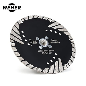 工場直販 ダイヤモンド花崗岩ブレード 6インチ ダイヤモンドタービンカッティングブレード 大理石・花崗岩・舗装石・コンクリート切断用 - Product Image 2
