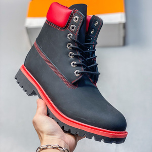 Bottes utilitaires unisexes haut de gamme en nubuck pour l'extérieur, avec soutien amorti, fermeture à lacets, style trail et urbain - Product Image 3