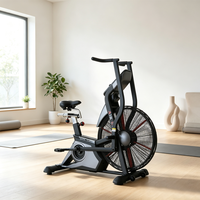Nouveau modèle de vélo d'appartement à double transmission par chaîne, résistance réglable, siège réglable, moniteur de données d'entraînement pour salle de sport commerciale et fitness à domicile