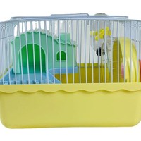 Cage à hamster en plastique double étage style minimaliste facile à nettoyer, jouets et accessoires pour hamsters, vente en gros usine Chongbo