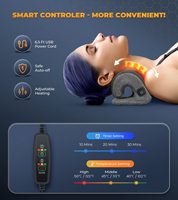 Relaxant pour le cou et les épaules avec taie d'oreiller de thérapie magnétique TMJ soulagement de la douleur civière de cou oreiller de cou dispositif de traction cervicale