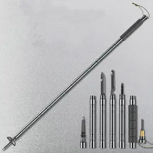 Folding Telescopic Outdoor Trekking Tactical Self Defense Stick Cane New Multifunctional Trekking Pole Hiking MTP-001A CN;SIC