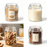 Offre Spéciale – Mini Bocal Rond en Verre de 150 ml (5 oz) pour Épices, Cornichons, Confitures, Gelées, et Rangement Alimentaire, avec Cuillère à Miel