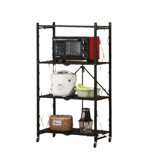 Youhui Multi Tier <b>Storage</b> Rack 10in Height With Wheels <b>For</b> <b>Kitchen</b> Living Room Bedroom Organizer Shelf <b>Unit</b> - Product Image 5