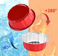 Gobelets à dessert jetables en aluminium doré de haute qualité, écologiques, avec couvercle en PET de 125 ml, pour les fêtes, vente en gros