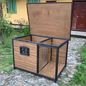 SDD019, casa de perro clásica de lujo para exteriores, grande, resistente a la intemperie, diseño ecológico, muebles para mascotas, perrera para cachorros, todas las estaciones - Product Image 4