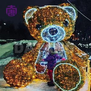 Custom Teddy Bear Shaped Christmas Motif <b>Lights</b> for Street Event - Product Image 2