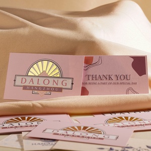 Juego de Tarjetas de Agradecimiento y Sobres Personalizados de Lujo con Textura en Relieve y Estampado en Lámina - Product Image 4