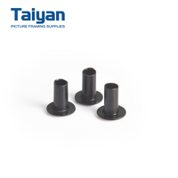 Rivets tubulaires en métal noir de qualité industrielle pour la fixation de cadres photo et de supports, vente en gros