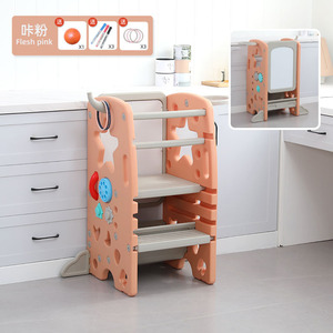 Structure de jeu multifonctionnelle pour grimpeur d'intérieur Tour d'apprentissage Planche à dessin de cuisine Garde-corps Échelle d'escalade Jeu de tir pour - Product Image 2