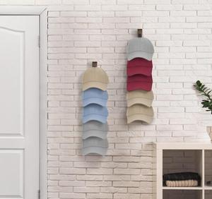 Hiện đại bằng gỗ treo tường <span class=keywords><strong>hat</strong></span> <span class=keywords><strong>Rack</strong></span> cho mũ bóng chày tổ chức hiển thị Closet với cửa trong phòng ngủ lưu trữ chủ - Product Image 2