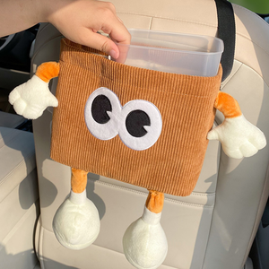 Cubo de Basura y Dispensador de Pañuelos 2 en 1 Impermeable para Coche, Contenedor de Almacenamiento Colgante Universal con Ranura para Paraguas, Accesorios para Interior de Automóvil - Product Image 1