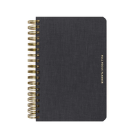 Cahiers avec personnaliser spirale planificateur Adhd islamique non daté étudiant bureau breloques 2025 cadeau laitier filles voyage lin cahiers