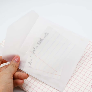 Tarjetas de invitación de papel glassine personalizadas al por mayor, sobre de papel pergamino vitela translúcido - Product Image 5