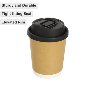 Couvercle de tasse à café en plastique PP universel jetable personnalisé avec bouchon anti-fuite et ouverture facile - Product Image 5