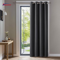 ARODDY Rideau occultant total en polyester, écologique, moderne, sur mesure, anti-chaleur, pour café, 132 cm x 213 cm