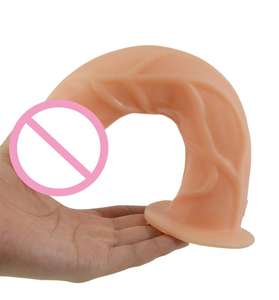 Consolador plegable de 20cm para adultos, juguetes eróticos, tienda erótica, consolador curvo con tapón anal, consolador realista - Product Image 3