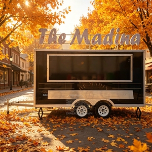 Remorque de restauration mobile professionnelle, camion de restauration rapide BBQ, certifiée CE, remorque de restauration rapide - Product Image 5
